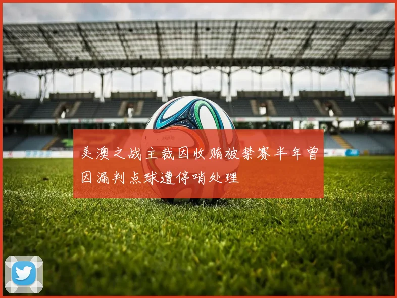 美澳之战主裁因收贿被禁赛半年曾因漏判点球遭停哨处理